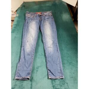 Lucky Brand Jeans Size 0 Womens Blue Pants Stretch Mid Rise Charlie Capri